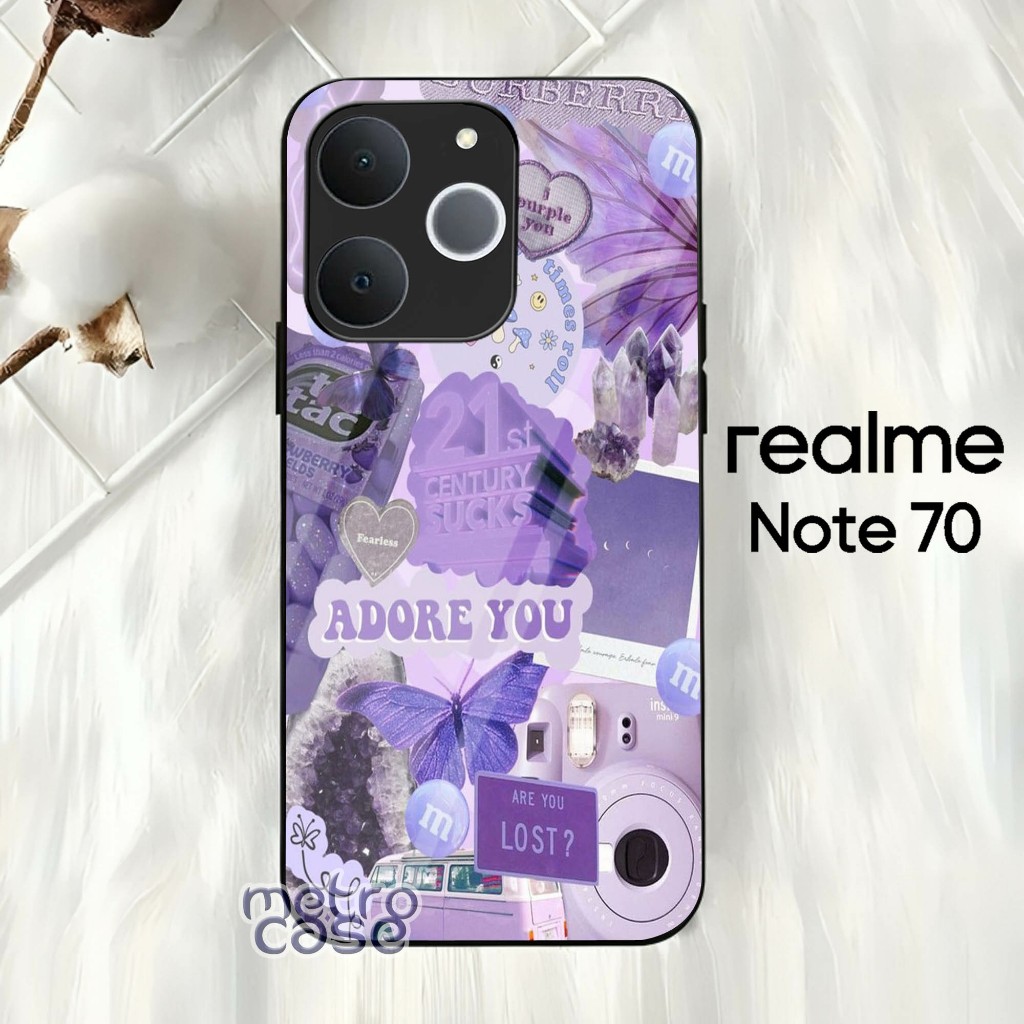 Softcase Hp Glass Kaca Glossy REALME NOTE 70 - REALME NOTE 70 2025 - NOTE 70 - REALME NOTE 70 - G67