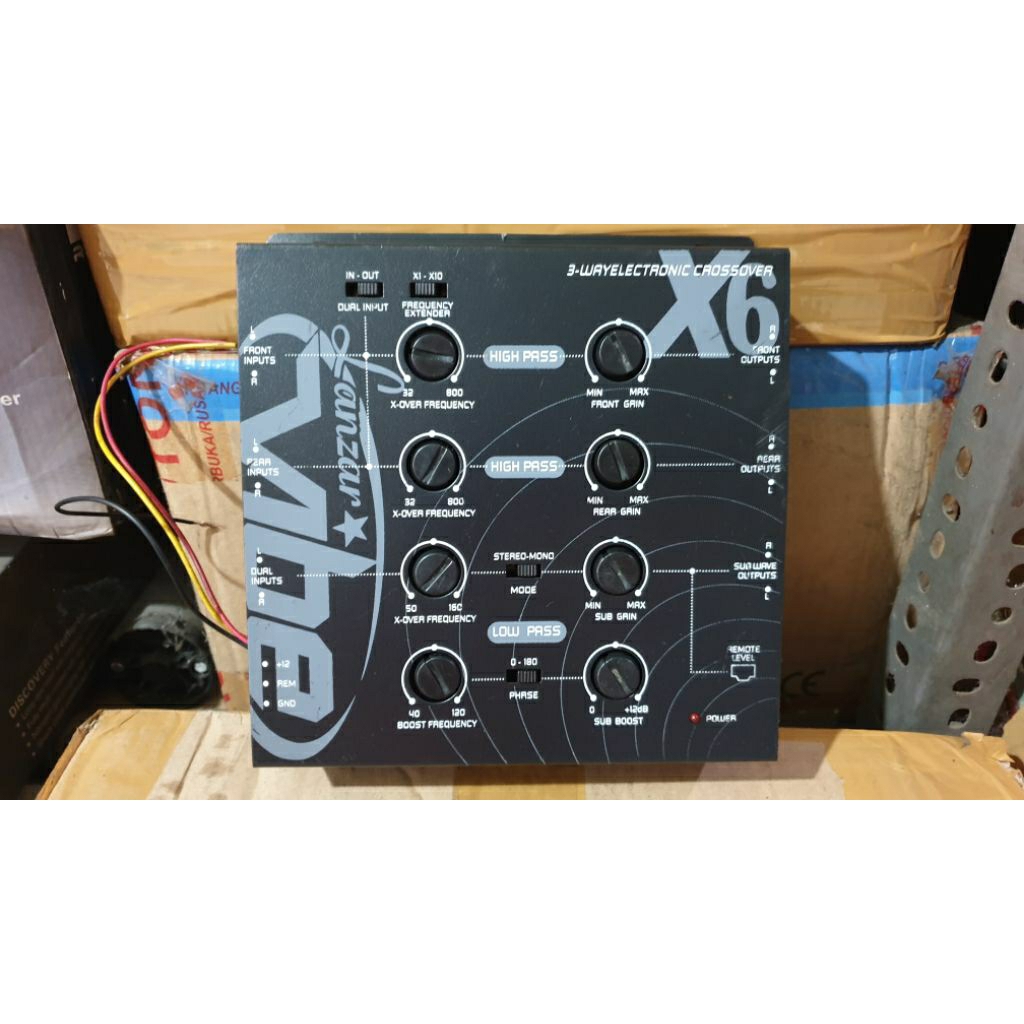crossover aktif mobil 3way lanzar vibe x-6 second bekas normal siap pakai