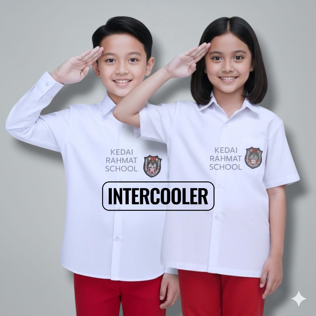 Baju Seragam Sekolah SD MI Bahan Intercooler Inter Cooler Premium Merk Martin