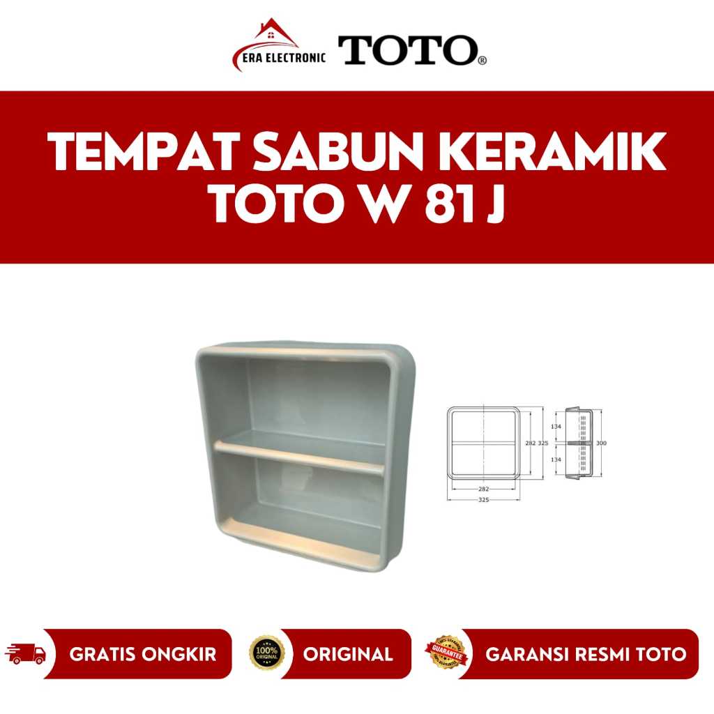Tempat Sabun Keramik Toto AW81J /Tempat Sabun Kamar Mandi TOTO AW 81 J