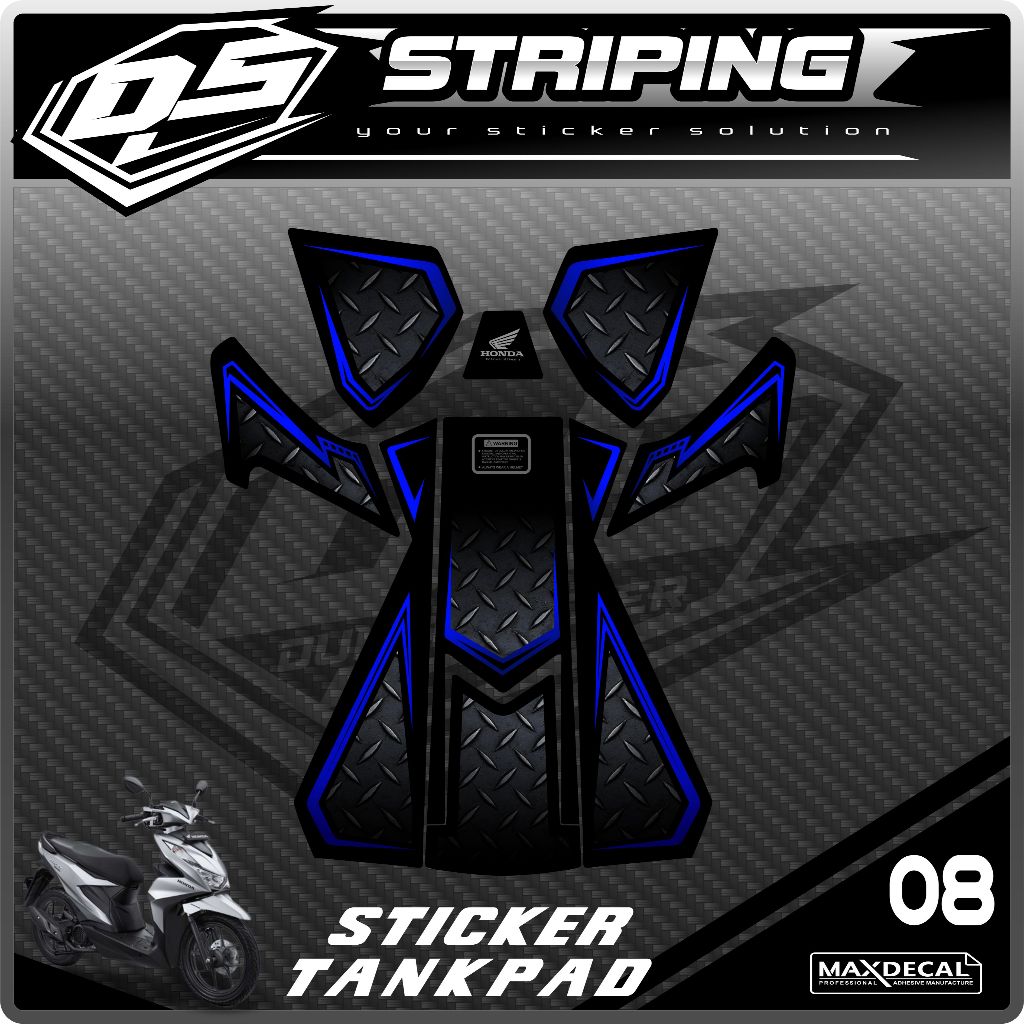 STICKER TANKPAD DASBOR BEAT DELUXE 2020 - VARIASI