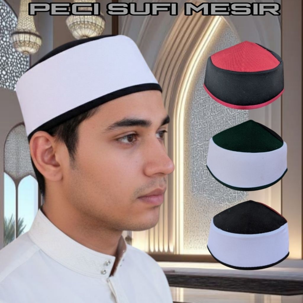 PECI SONGKOK KOPIAH MESIR AL-AZHAR / PECI SUFI