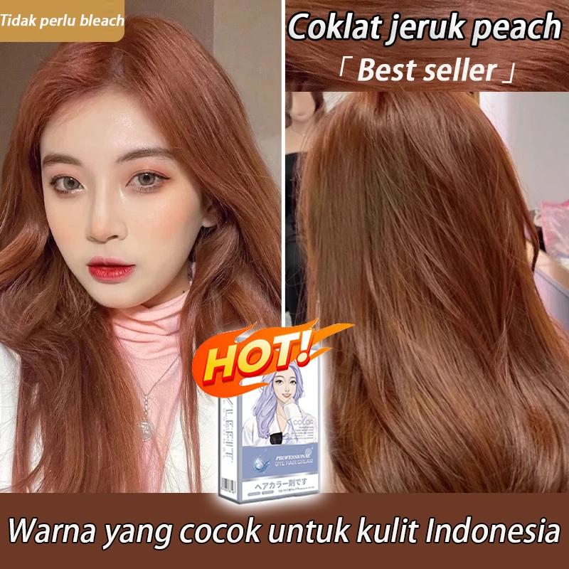 Original! READY STOCKSTYLE FIT Hair Color 210ml - Cover Uban & Tahan 1 Bulan - Warna Oren Coklat Teh