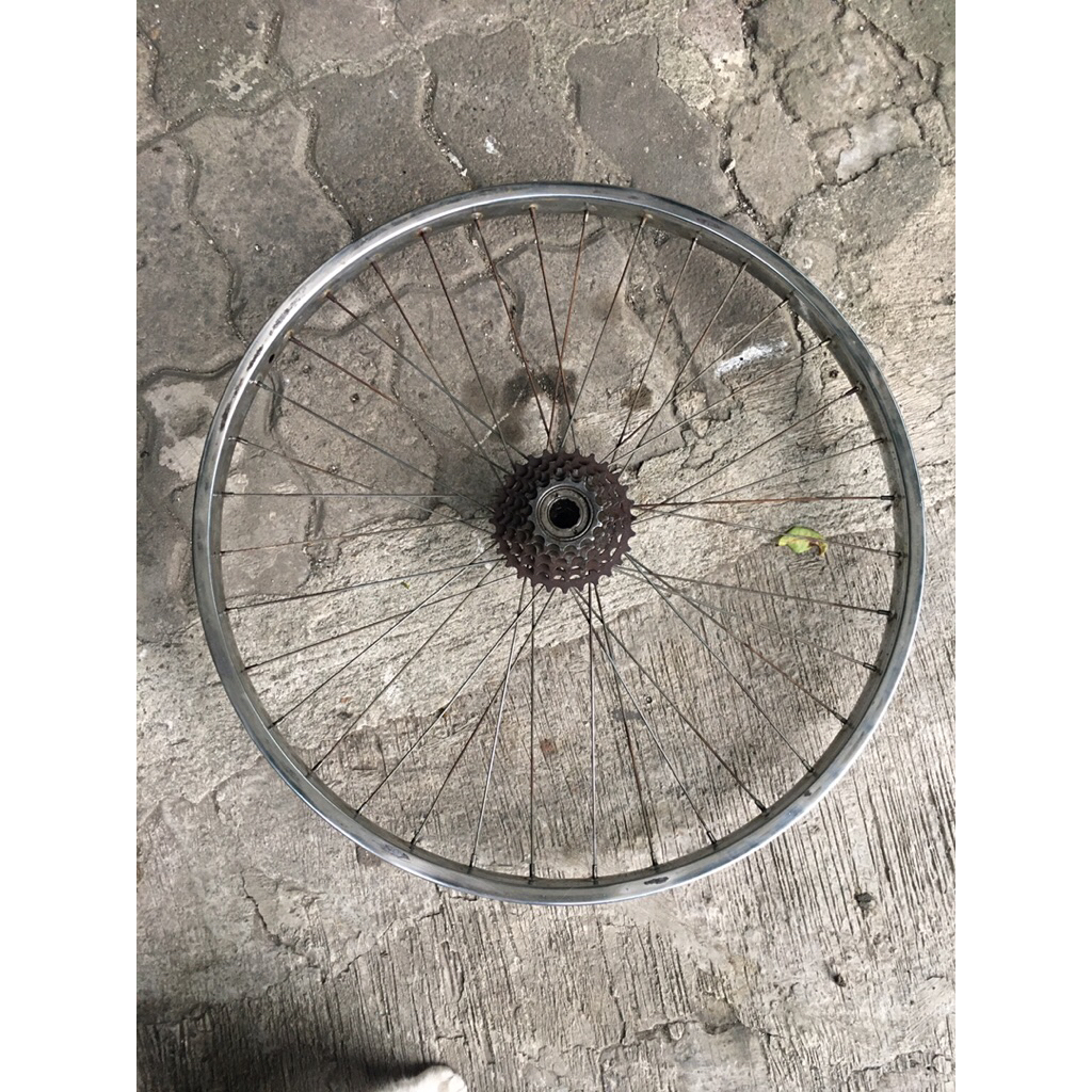 rims araya 26 besi hub + crank