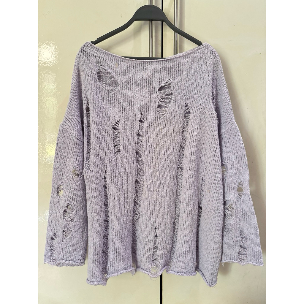 Preloved Sweater Rajut Lilac