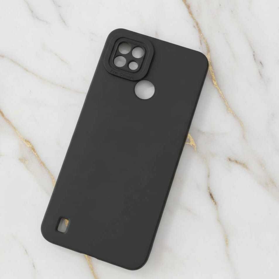 Black Matte Case Realme C21 dan Realme C21Y Softcase Hitam Polos Best Seller