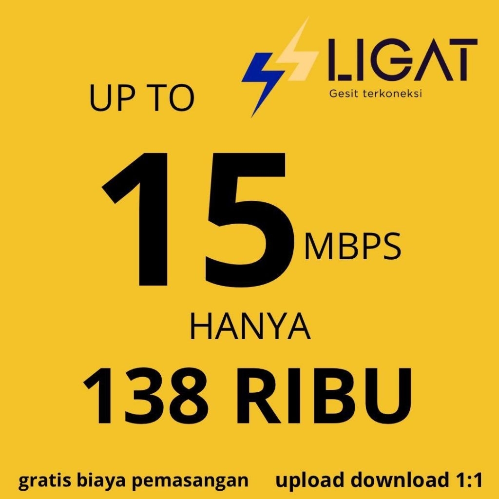 paket internet wifi 15 Mbps 1 tahun