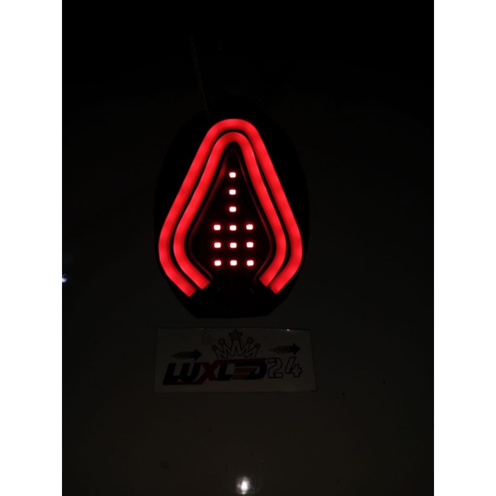 Variasi lampu belakang motor Fino fi, hanya lampu tanpa mika