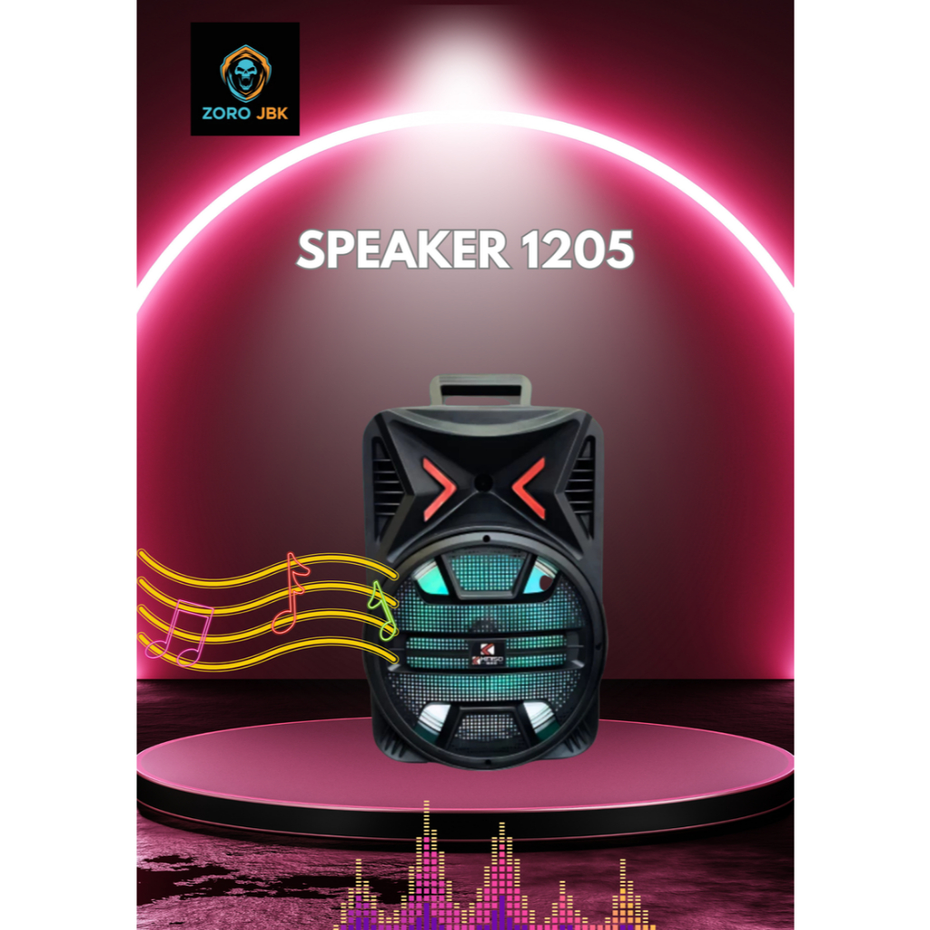 SPEAKER QS-1205 Bluetooth Portable 12.8 Inch Variasi Microphone