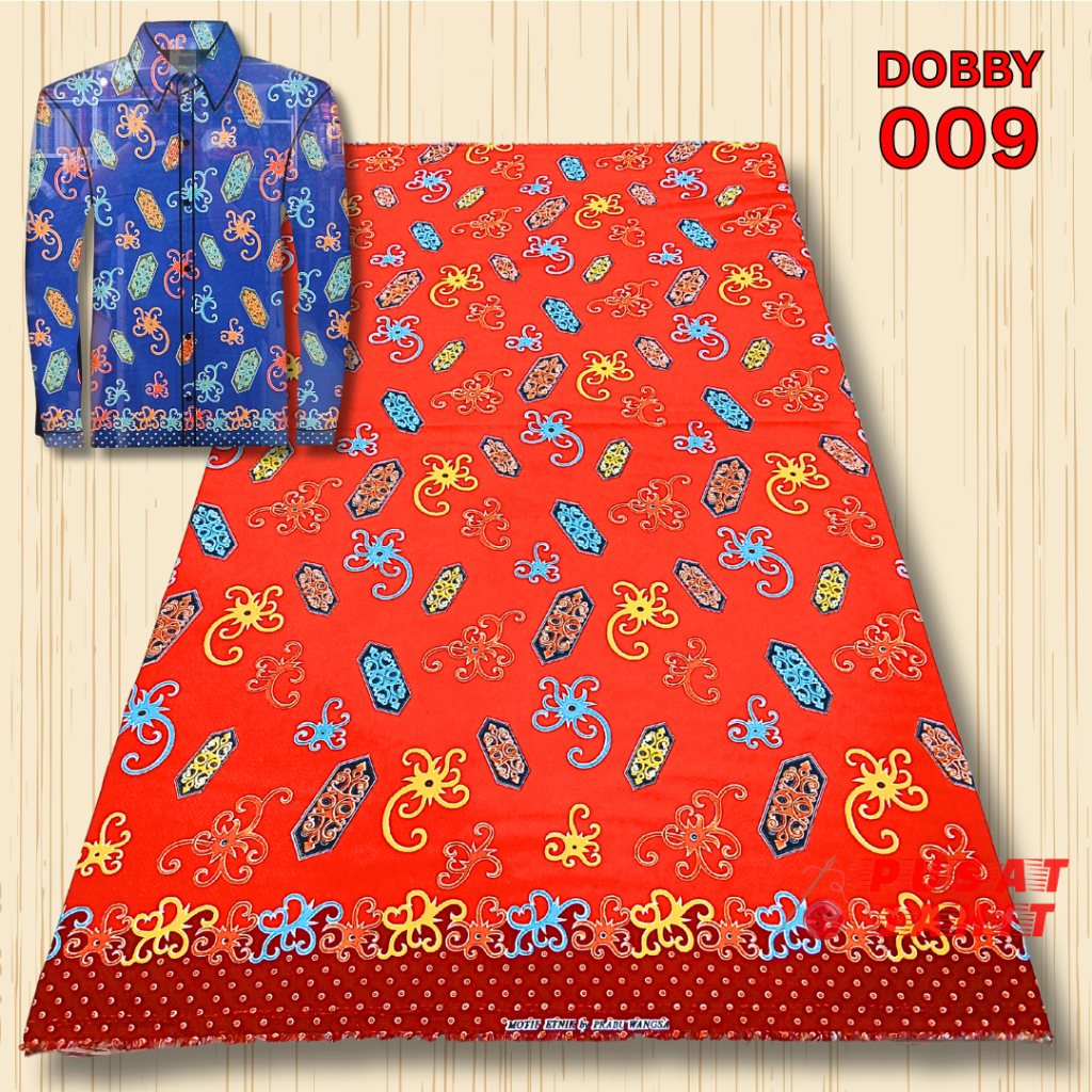 DOBBY 009 - Kain Batik Tenun Dobby Motif Khas Kalimantan Barat