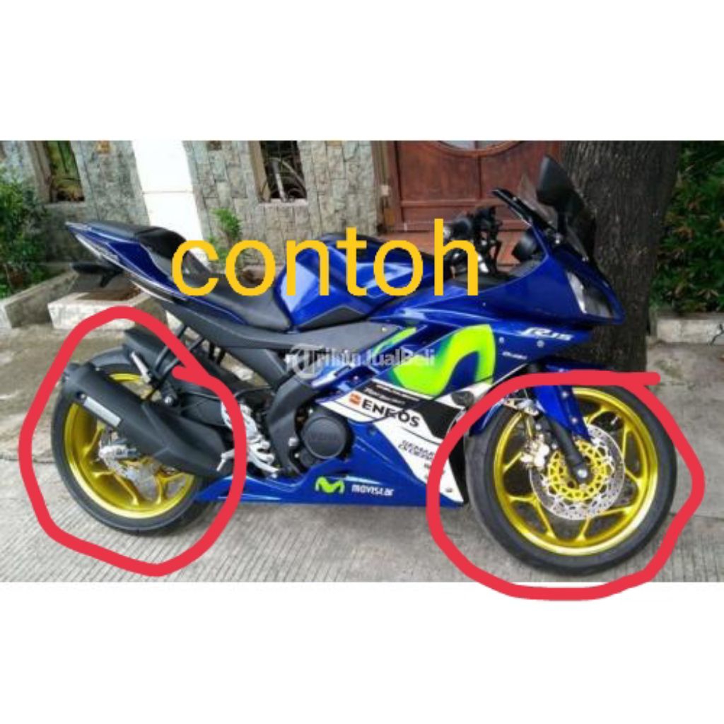 velang/velg racing vrossi axio/asio palang 5Y lebar model ninja 250 fi+ban tubles belakang(cucuk unt