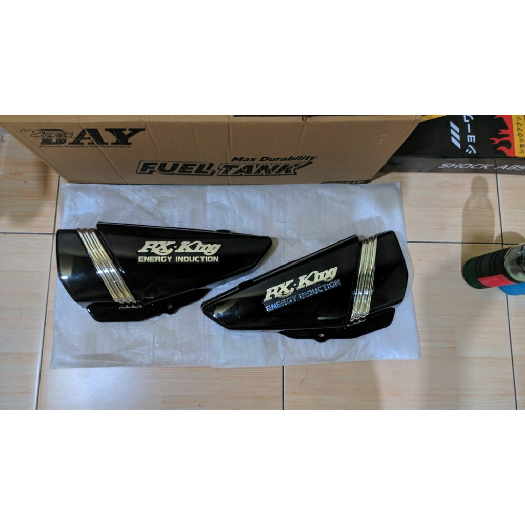 cover bok aki yamaha rx king master kobra cobra set kanan kiri warna hitam