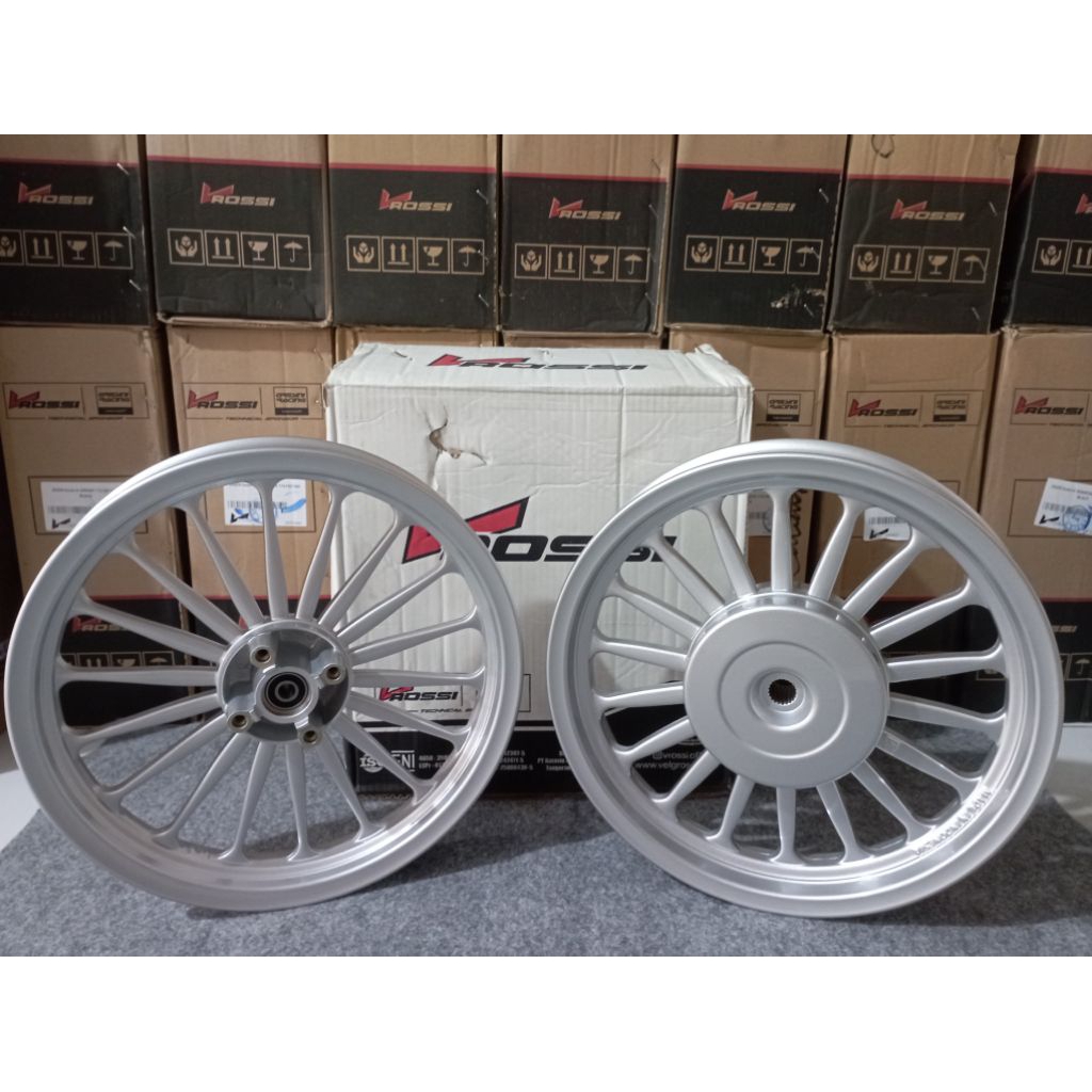 Velg Vrossi Vario110 Beat Scoopy Galaxy Palang 18 Silver Veleg motor Original VROSSI