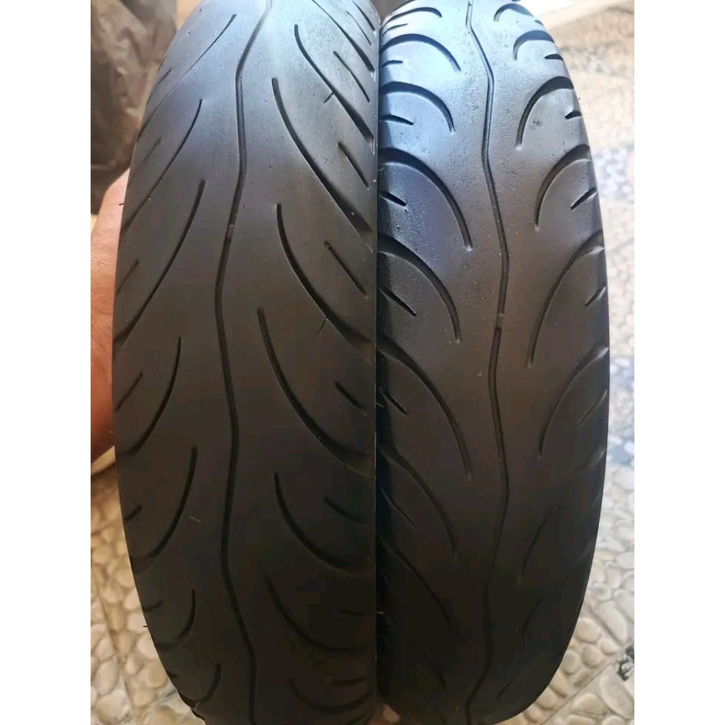 Sepasang Ban suntik tubeles merk PRESA ukuran 90/90-14/80/90-14