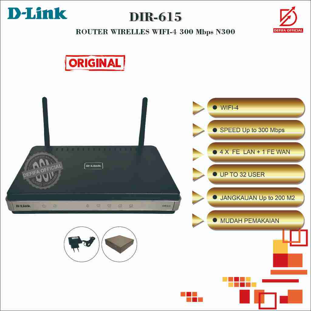 Router WiFi wireless D-Link DIR-615 N300 300 Mbps
