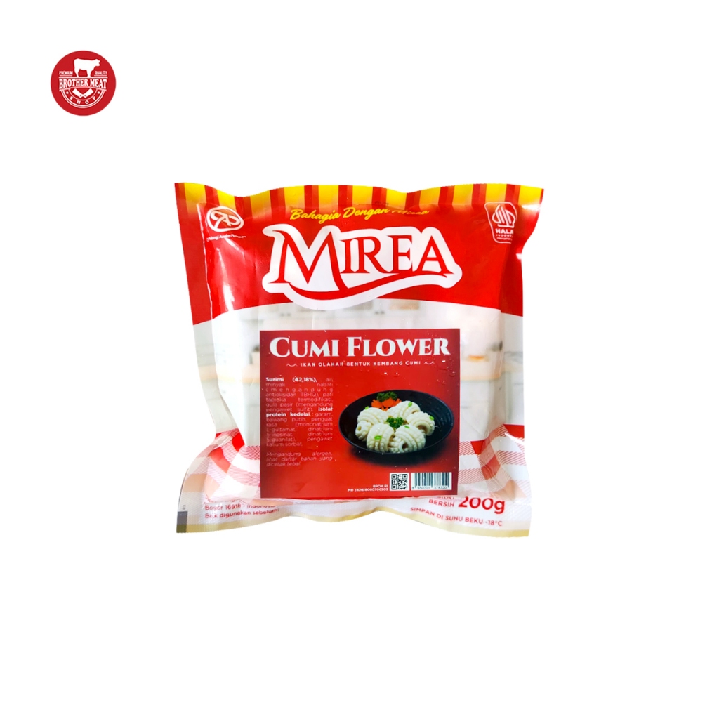 Mirea Cumi Flower 200gr / Olahan Seafood - Brothermeatshop