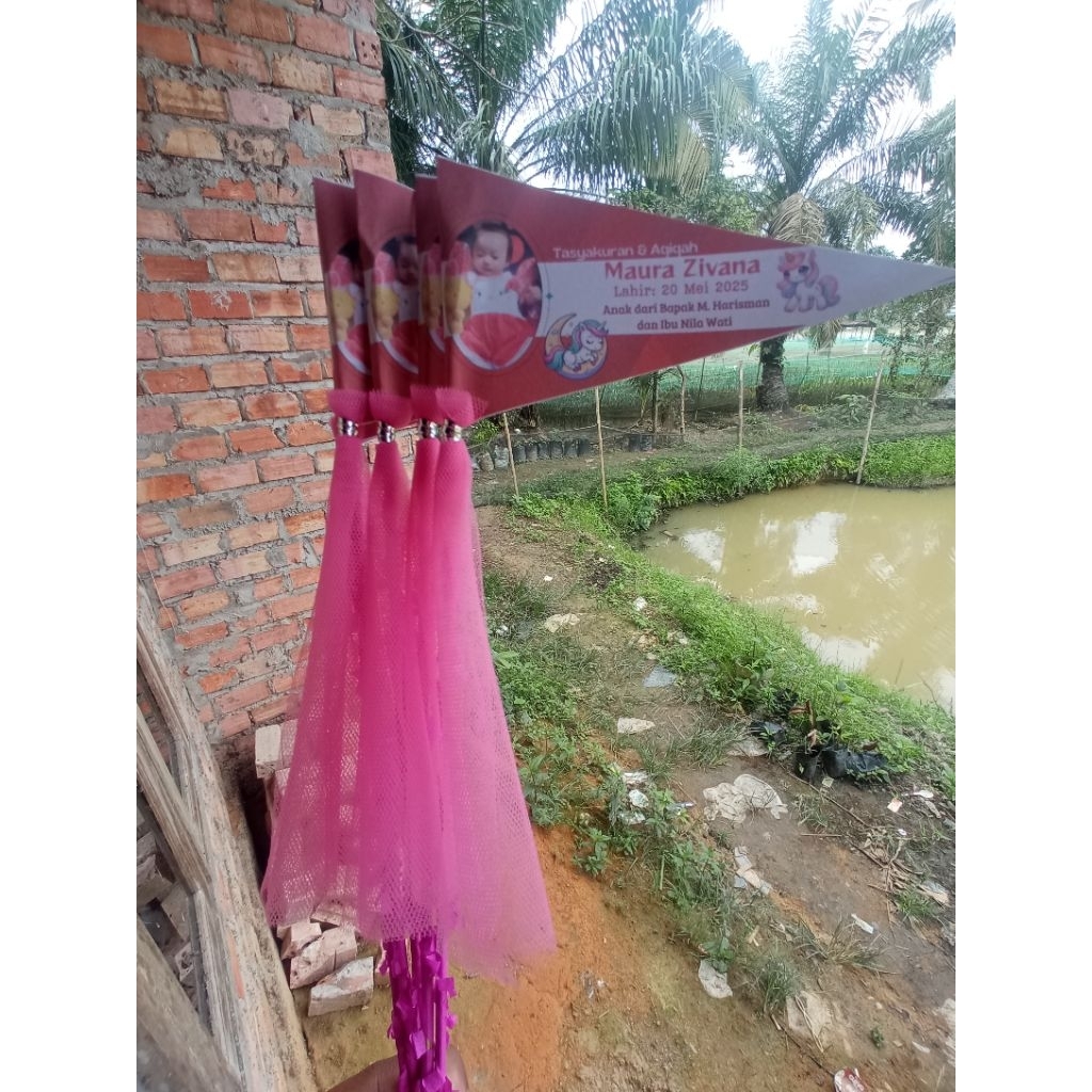 Bendera tasyakuran aqiqah