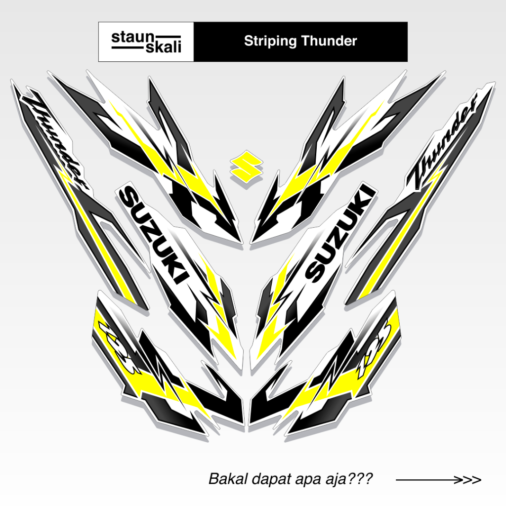 Striping Suzuki Thunder 125 Variasi (7) 2008 2009 2010 2011 2012