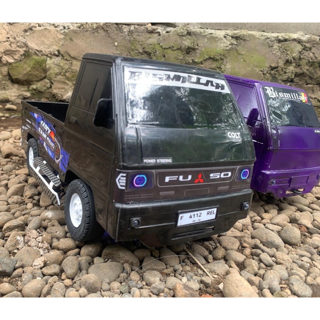 Bemper  L300 PNP Pickup Miniatur, Pengaman Samping Miniatur L 300 Model Herex, Pick Up