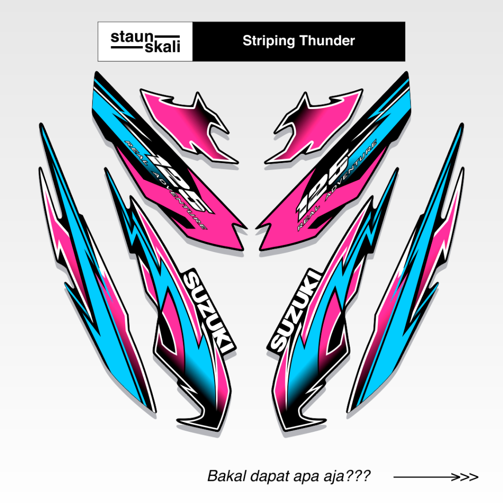 Striping Suzuki Thunder 125 Variasi (11) 2008 2009 2010 2011 2012