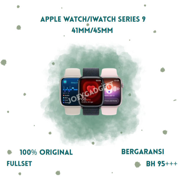 Apple Watch/iWatch Series 9 41MM/45MM S9 Second Fullset 100% Original Bergaransi Ex internasional