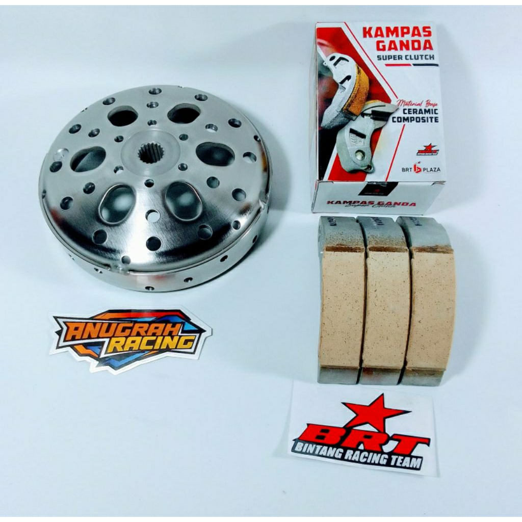 PAKET ANTI GREDEK MANGKOK GANDA CUSTOM + KAMPAS GANDA BRT N MAX 155 OLD NMAX NEW AEROX LEXI 125 GRAN