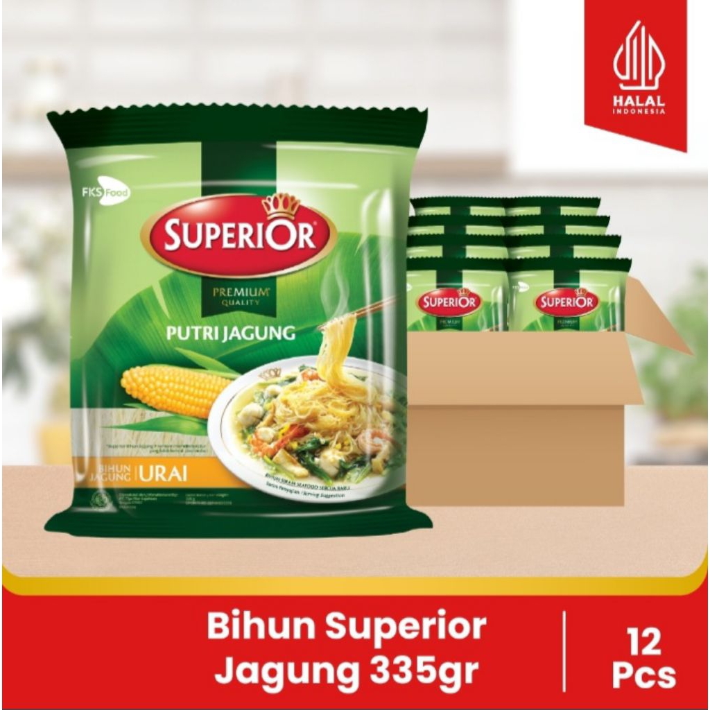 Bihun Superior - Jagung - 1 Bal - 12 Keping