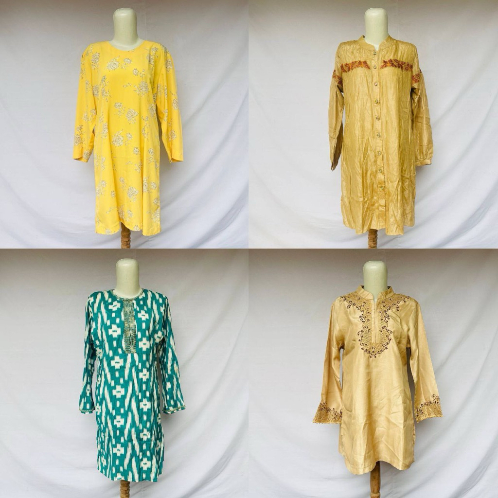 (Katalog 44) Tunik Wanita Motif Bunga Tunik Wanita Jumbo Tunik Wanita Garis Garis Tunik Wanita Kekin