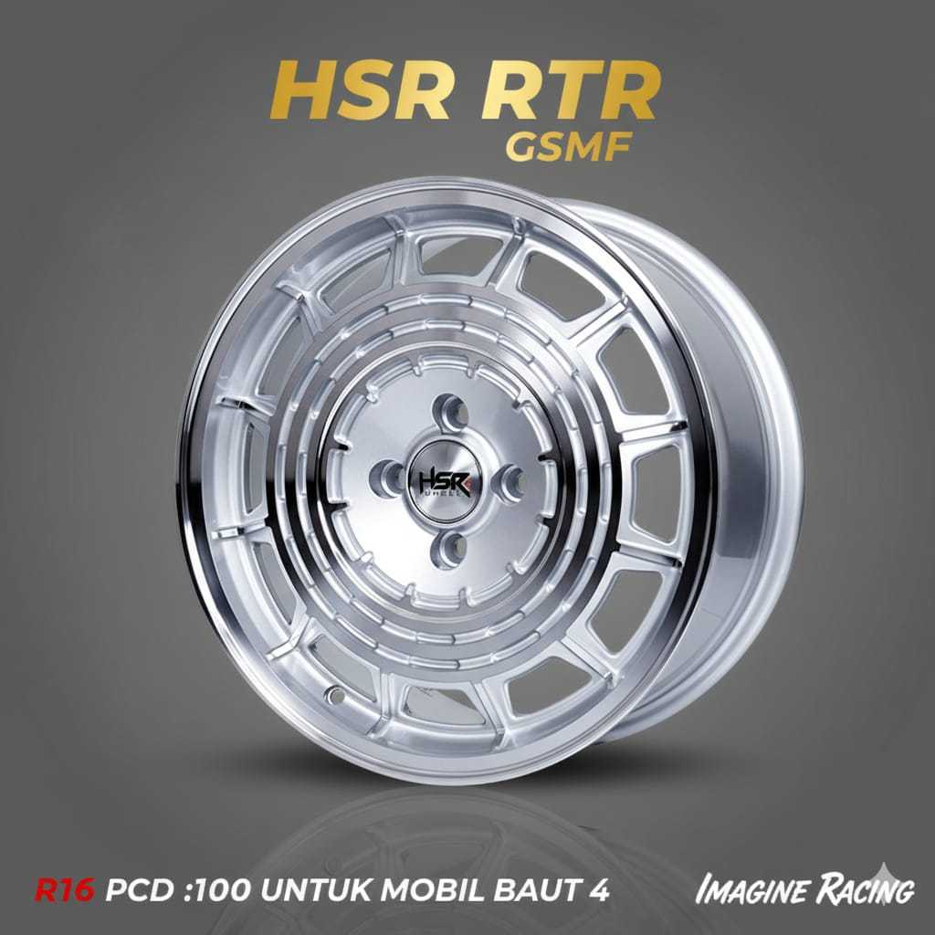 VELG R16 RALLY LOOK HSR RTR COCOK UNTUK IGNIS VIOS YARIS BALENO CITY DLL