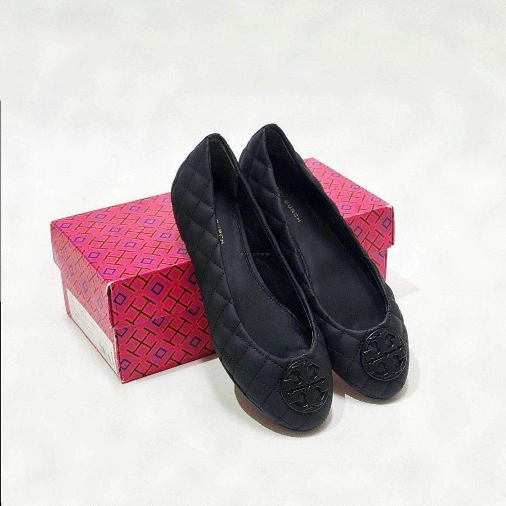 Tb Chelsea Quilted Ballet Flat Matte Perfect Black