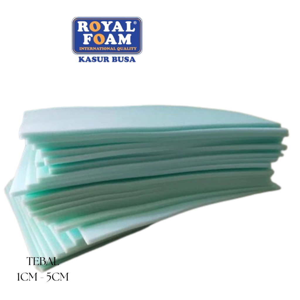 Busa Lembaran Bantal Sofa  Tebal 5cm Ukuran 200x160– 100x80 Royal foanOriginal | Busa Padat Anti Kem