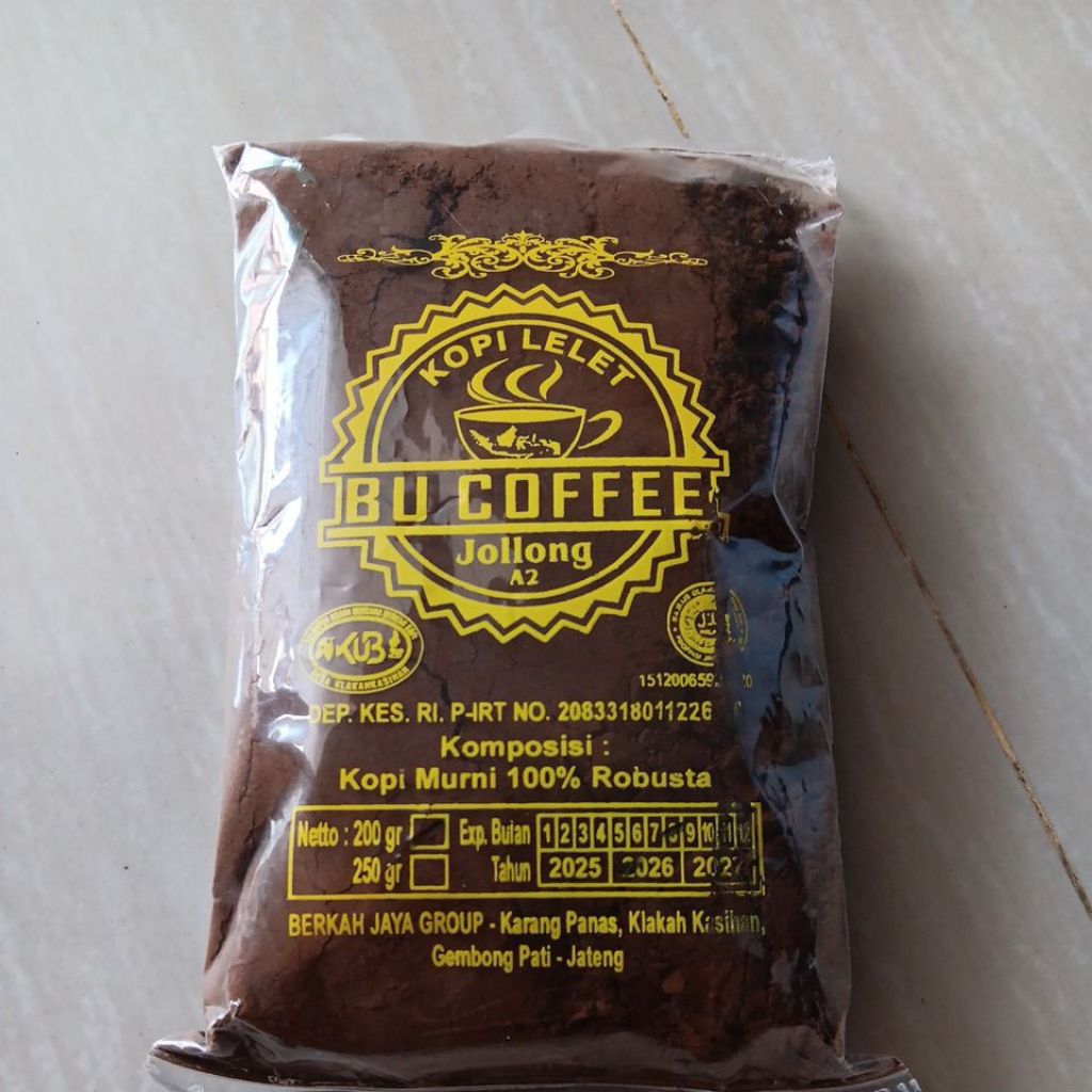 Kopi bubuk / Kopi lelet 200 gr khas jolong pati jawa tengah