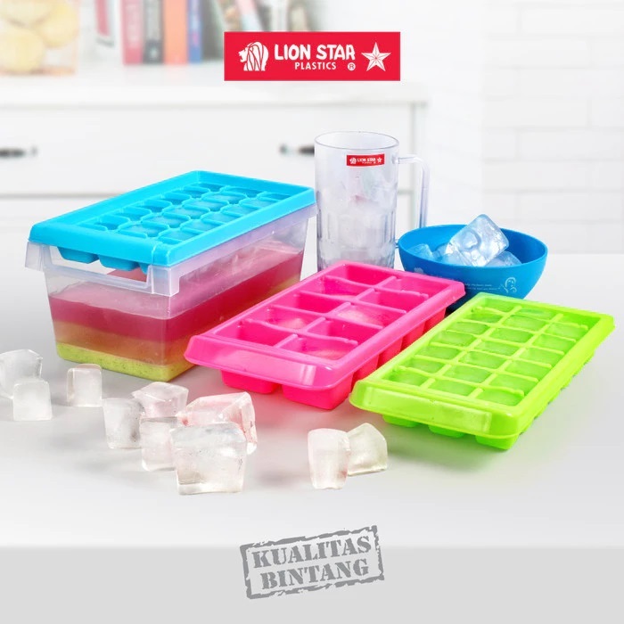 Cetakan Es Batu Lion Star Plastik IT5–IT9 – Cetakan Es Food Grade Aman & Praktis