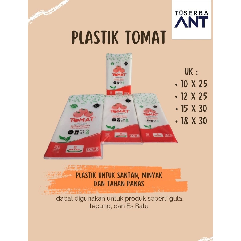plastik es tomat uk 10 x 25 / plastik pe 12 x 25