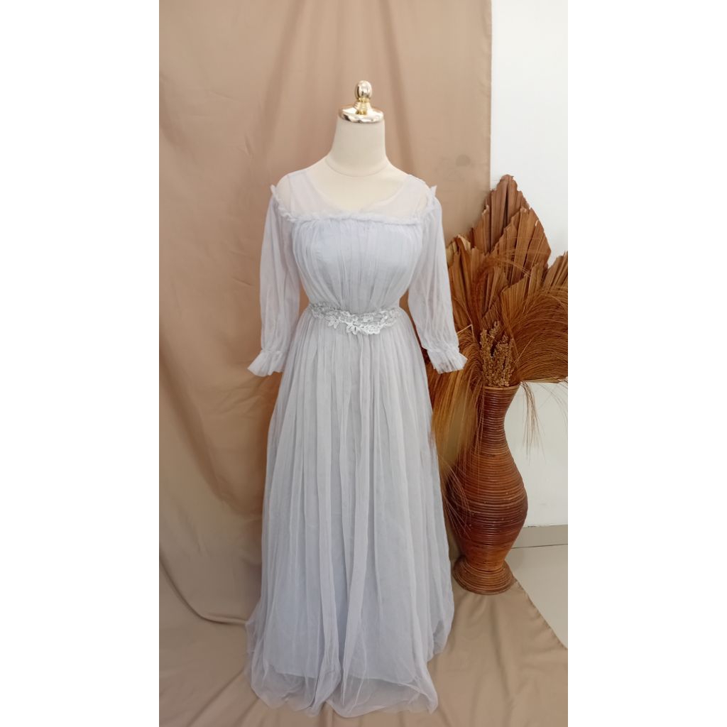 sewa gaun abu-sewa gaun mama-sewa famili partai dress