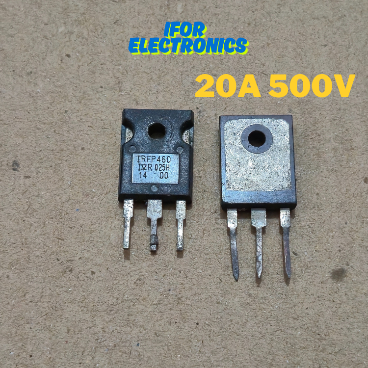 MOSFET CABUTAN IRFP 460 20A 500V N-CHANNEL PENGGANTI MOSFET POWER SUPPLY