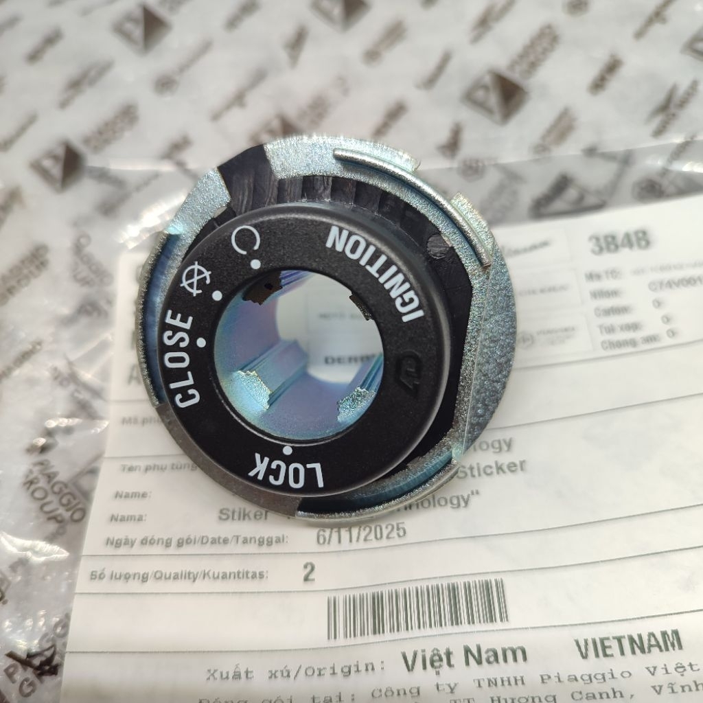 Rumah Kunci Kontak Vespa Matic LX S LXV Sprint Primavera GTS / Lock Body Rumah Kunci Kontak Vespa Ma