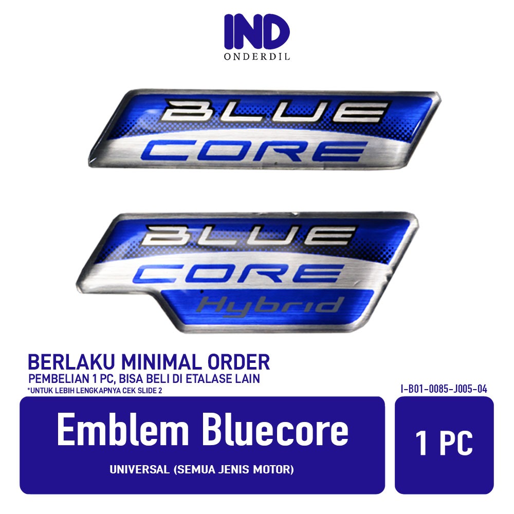 PARTAI Emblem Bluecore Universal Semua Jenis Motor Mio M3 & Mio S & Fino 125 & Soul GT & NMAX & Aero
