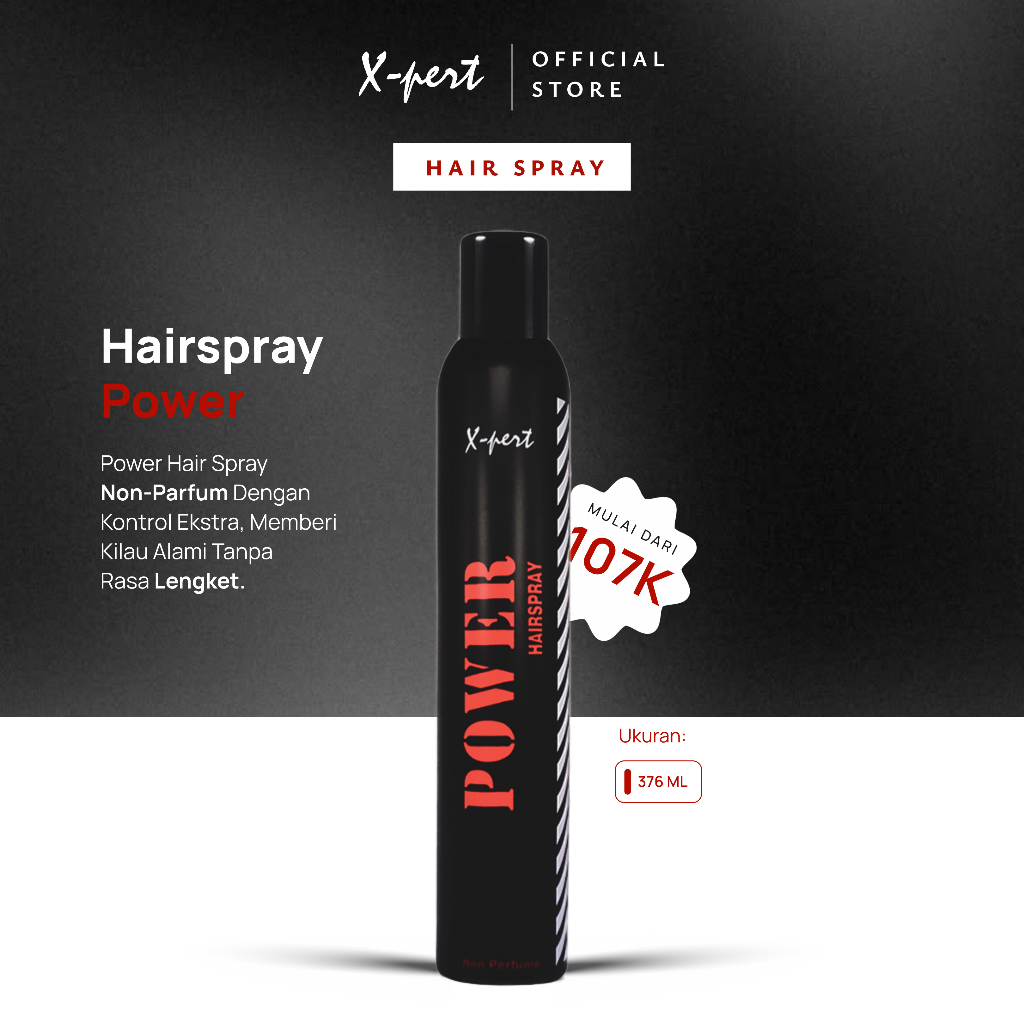 X-pert Power Hair Spray 376ml | X-pert Hair Spray Power