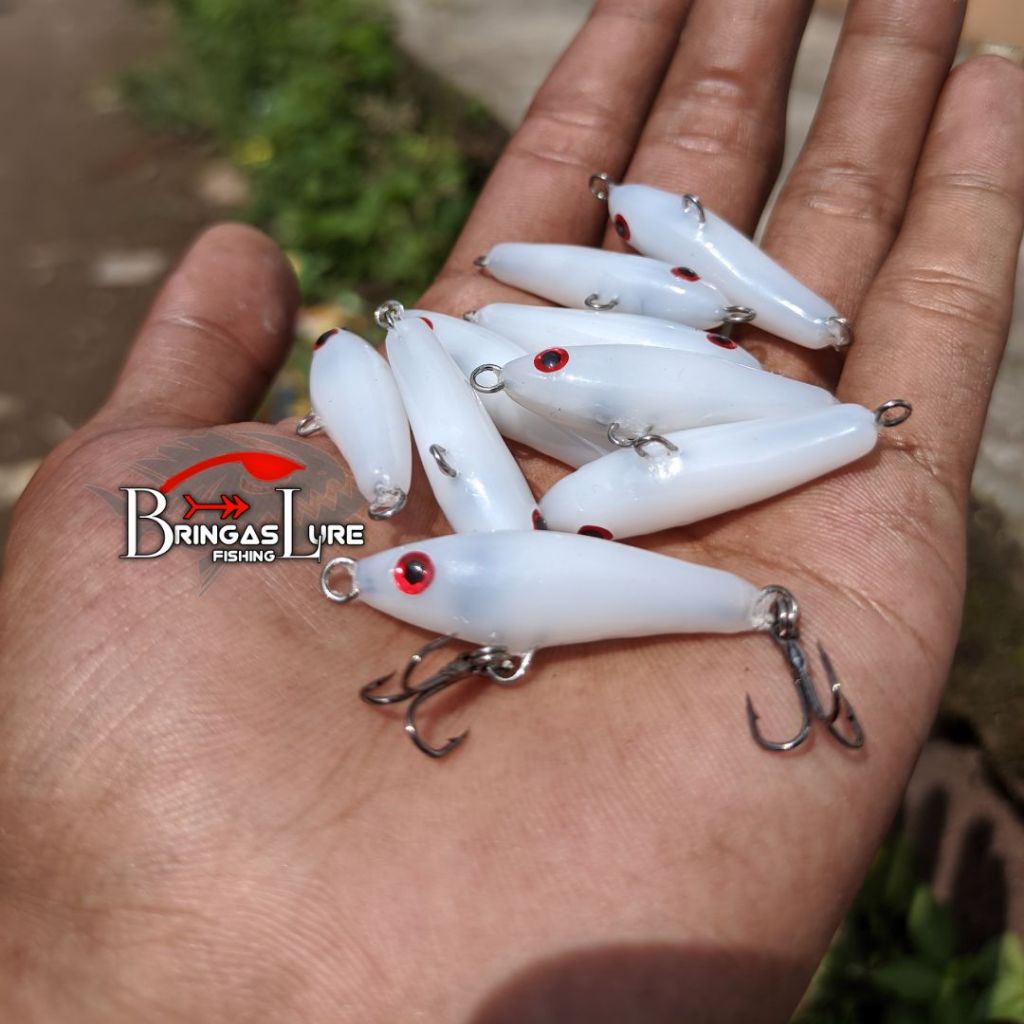 umpan casting hampala swimmer 3.5cm lure hampala glue stick / swimbait umpan pancing ikan hampala