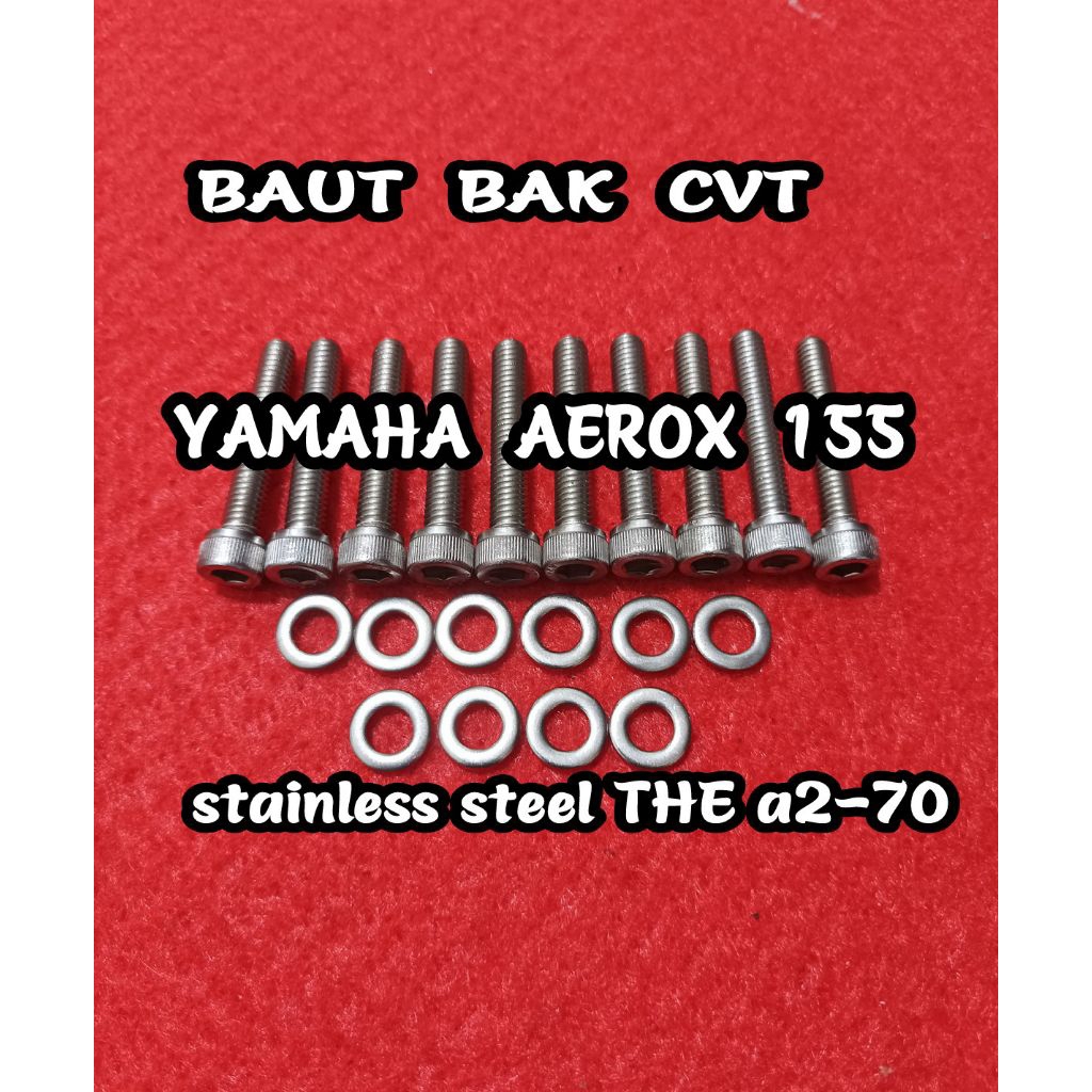 Baut Baud Bak Cvt Set Aerox 155 Stainless L