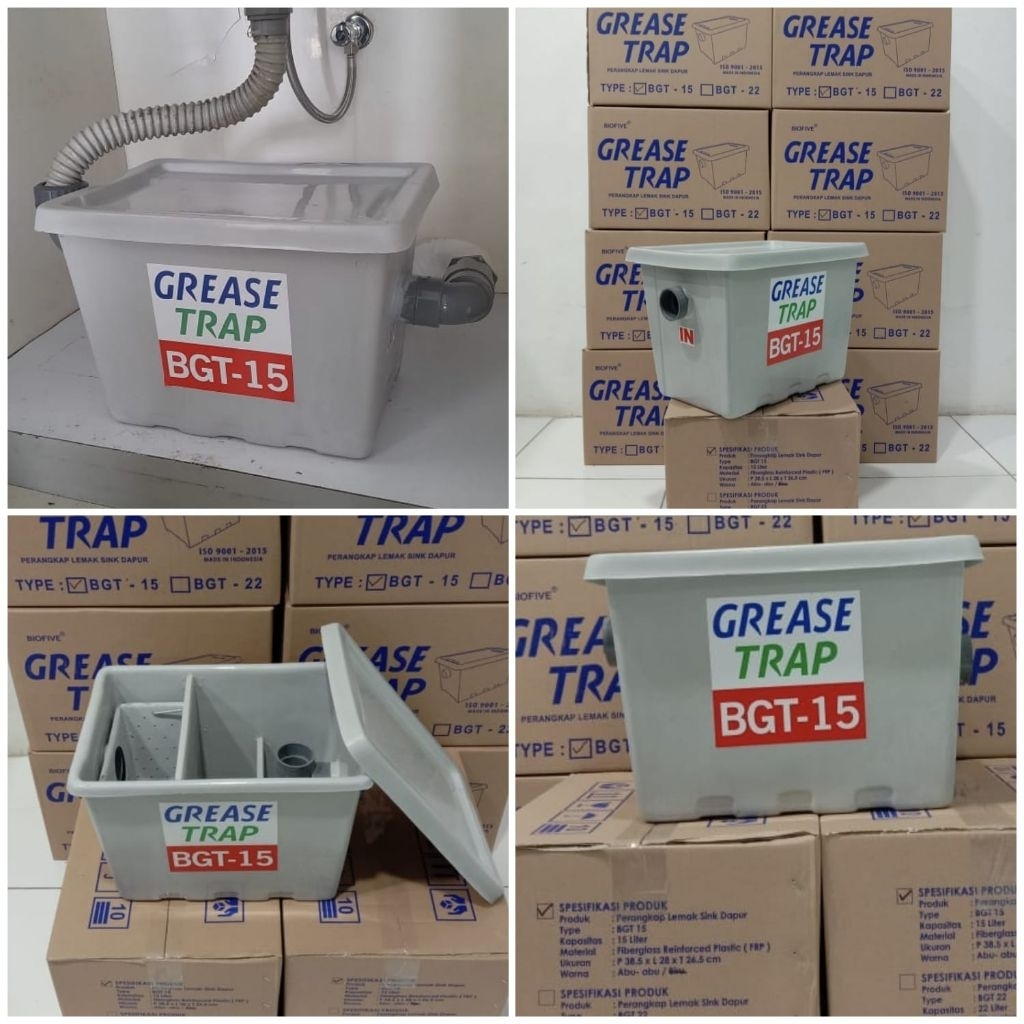 Grease Trap Portable Biofive 15 Liter,  type BGT-15