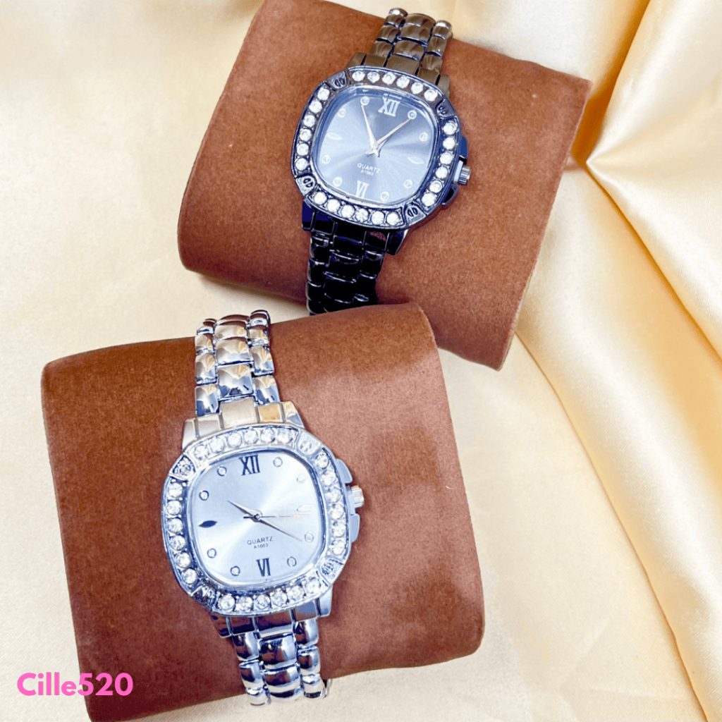 ✅COD] Jam Tangan Wanita Analog Tali Rantai Chic Feminin Elegan Clean Luxe Quartz | J-AN157