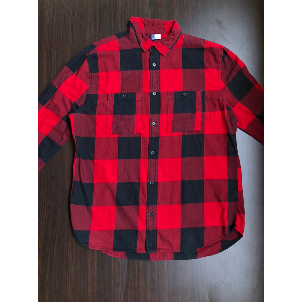 Flannel hnm kemeja