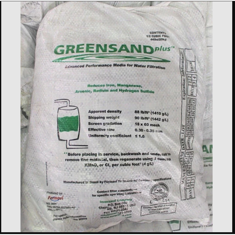 manganese manganese greensand plus greensand plus media filter
