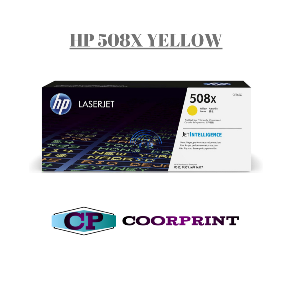 HP 508X High Yield Yellow Original Laserjet Toner Cartridge {CF362X}