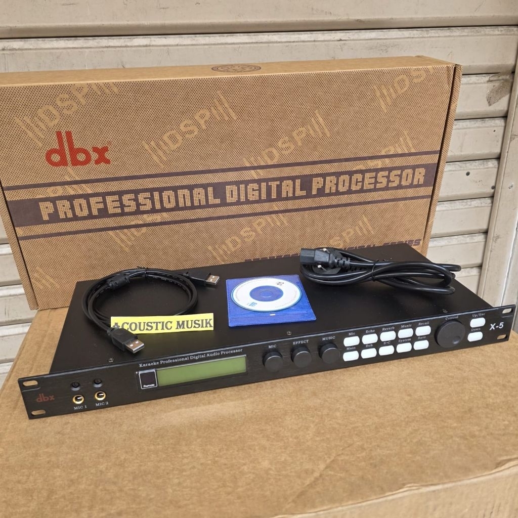 PROSSESOR KARAOKE DBX X-5 KARAOKE PROFESIONAL DIGITAL AUDIO PROCESSOR DBX X5