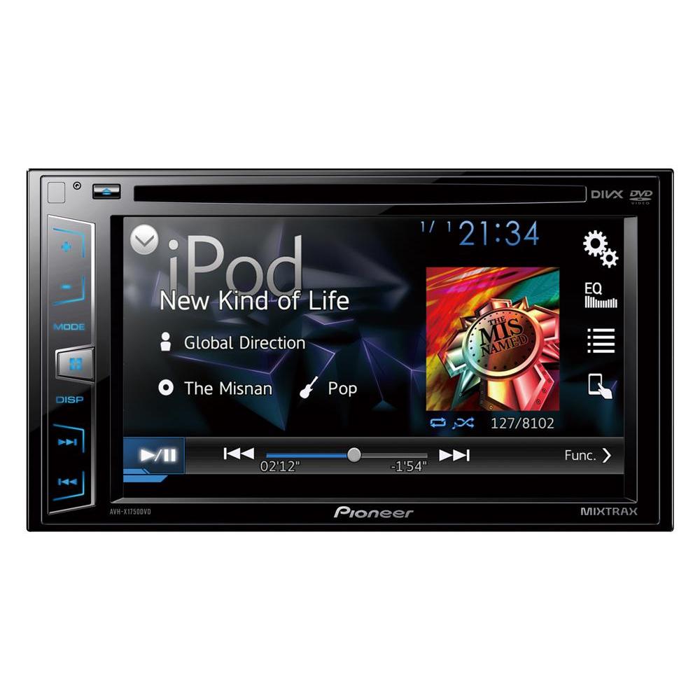 Pioneer Head Unit DoubleDin AVH X1750DVD Mixtrax Lengkap dengan Box,Manual Book ,Dan Remote