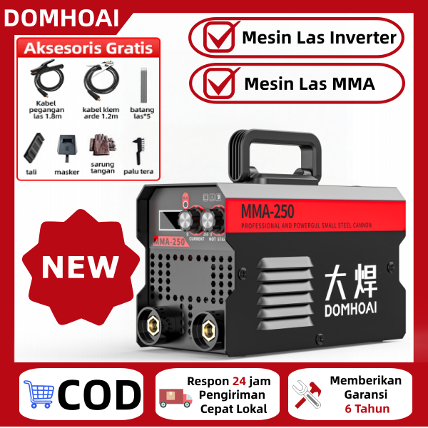 DOMHOAI MMA-250 mesin las listrik 450 watt las laser mini untuk besi las gas mini/las murah/ welding