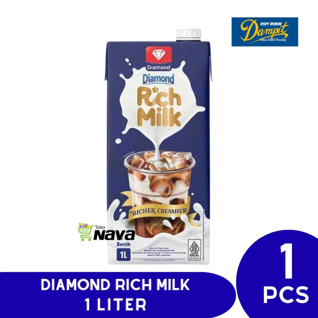 Susu Diamond Rich Milk 1000 ml / 1 L